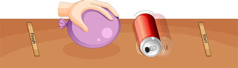 experimento cientifico de electricidad estatica de globo  lata de