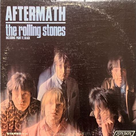 Signed The Rolling Stones Aftermath Album Cover