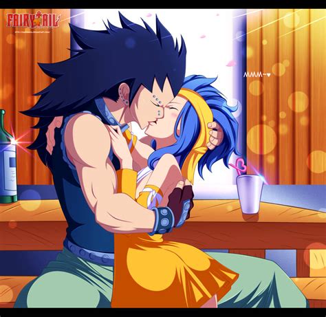 Gajeel x Levy ~ Kiss by DarkMaza on DeviantArt