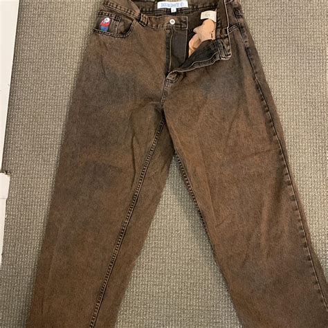 Big boy polar jeans. light use. Baggy fit. Brownish... - Depop