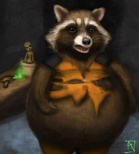 Rocket raccoon inflation 1 — Weasyl