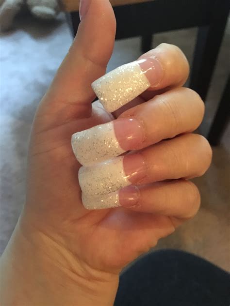 Duck feet French tips | Bad nails, Really cute nails, Flare nails