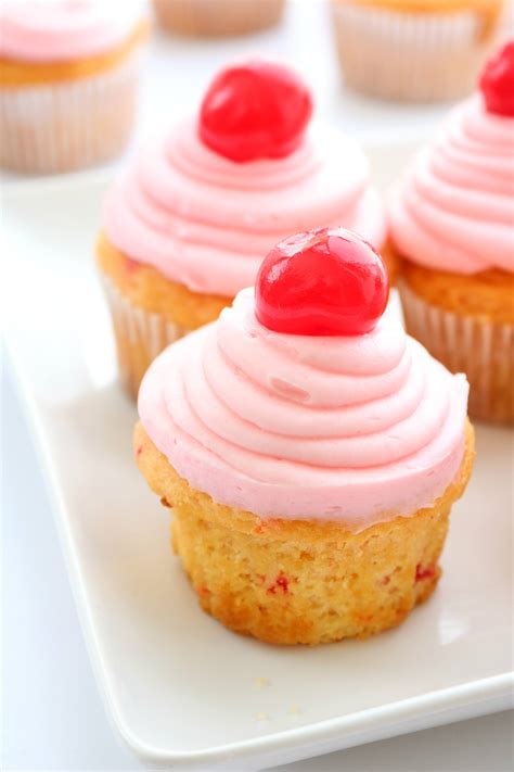 Cherry Chip Cupcakes - Sugar n' Spice Gals