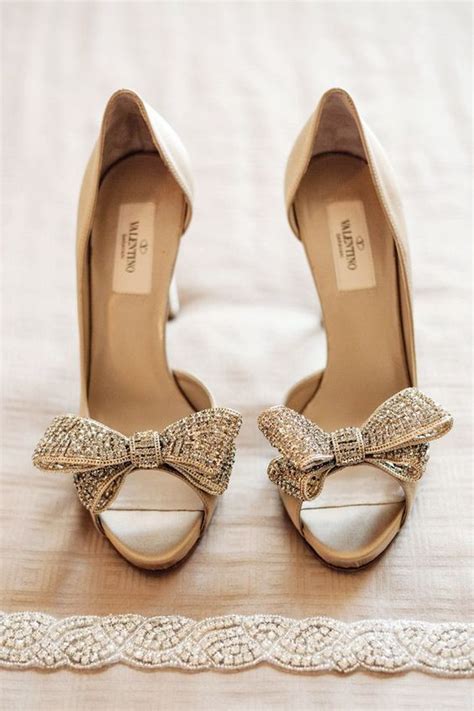 Valentino gold bow – Kimberley Anne Bridal