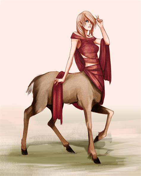 cervine taur girl by doven on DeviantArt