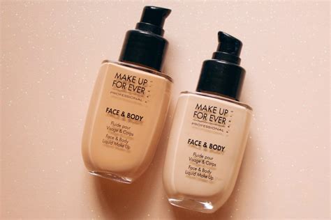 Make Up For Ever Face & Body Foundation Review and Swatches - The Glow Memo