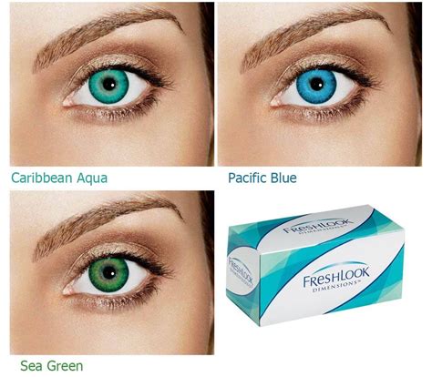 Цветные контактные линзы FreshLook Dimensions купить в Мурманске