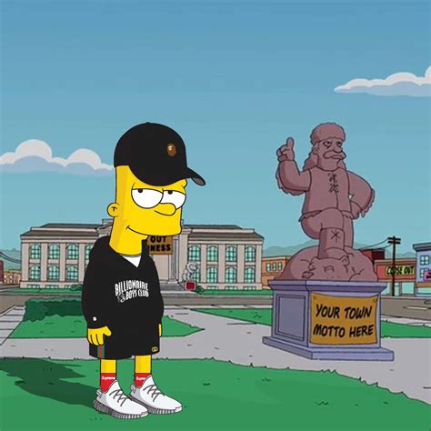 Download Supreme Bart Simpson Outfit Wallpaper | Wallpapers.com
