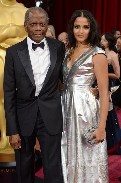 Photo : Sidney Poitier et sa fille Sydney Tamiia Poitier - 86ème