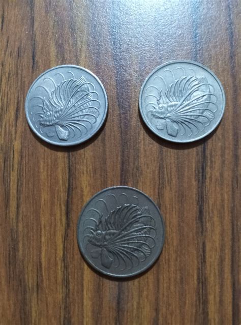 3 x Old 50 Cent Coin altogether, Hobbies & Toys, Memorabilia ...