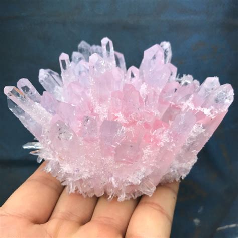 Pink Quartz Phantom Crystal Cluster Cure Rose Quartz Cluster Healing | Wish