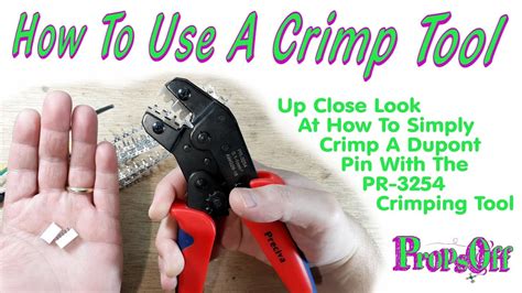 How To Crimp A JST-XH Pin | PR-3254/SN-28B Crimping Tutorial for Dupont ...