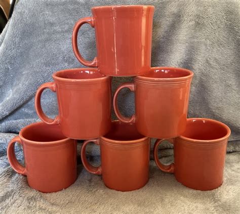 Fiesta Java D Handle Coffee Mugs Flamingo Pink Fiestaware Homer ...