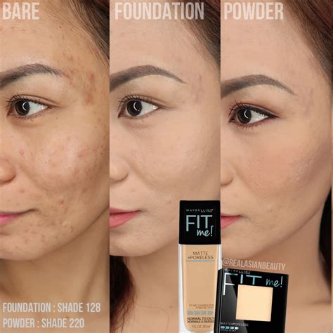 Real Asian Beauty: MAYBELLINE FIT ME POWDER FOUNDATION | Review ...