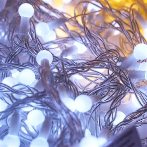 Ретро гирлянда Lampion Ball White 15мм (свет холодный-белый) - Ретро ...