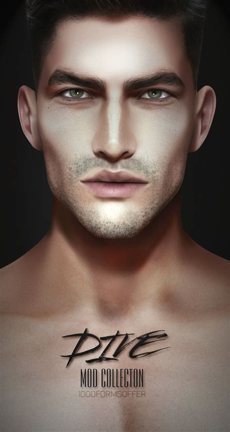 sims  male realistic skin