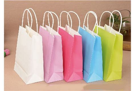 Gift Paper Bag Paper Party Loot Bags Birthday Christmas Colour Gift Treat Sweet Candy Bag Paper ...