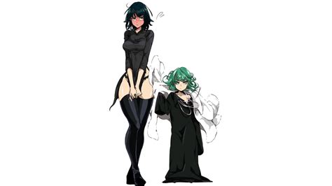 Wallpaper : Tatsumaki, Fubuki, One Punch Man, Black clothes, thigh ...