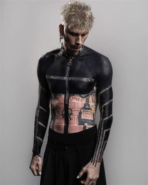 Machine Gun Kelly unveils jaw-dropping upper body tattoo that took 78