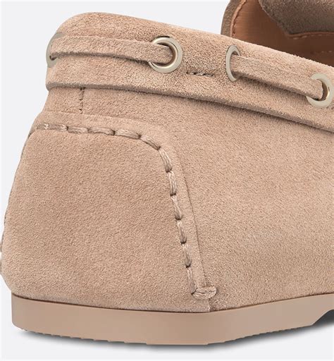 Miss Dior Street Loafer Nude Suede Calfskin | DIOR