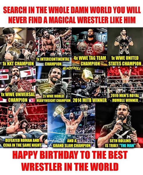 Seth Rollins's Birthday Celebration | HappyBday.to