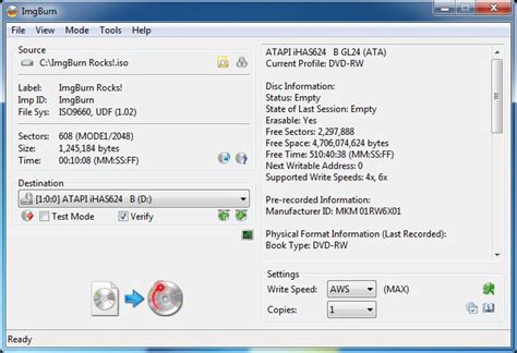 ImgBurn 2.5.8.0 Download Free - VideoHelp