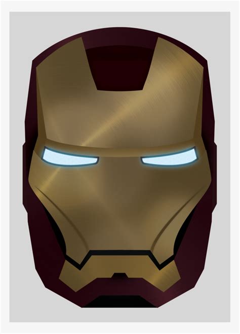 Iron Man Helmet Drawing 2D : Iron man helmet using soda can.