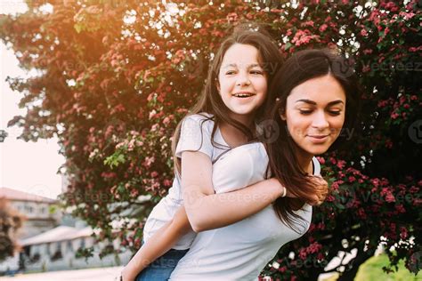 Mom and daugther 12555903 Stock Photo at Vecteezy