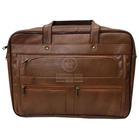 Laptop Leather Brown Bag - Leather Hub Online