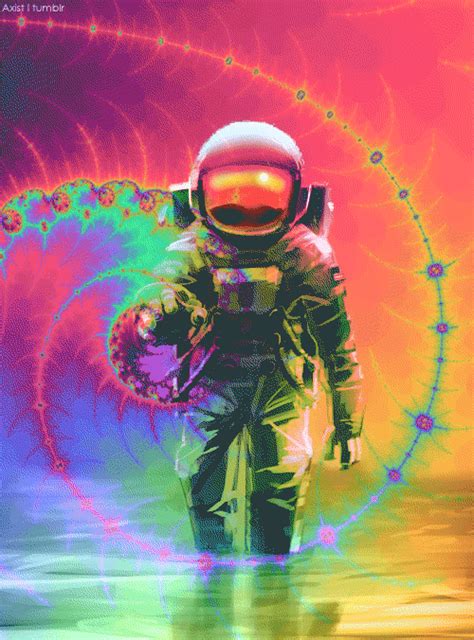 psychedelic astronaut gif | WiffleGif