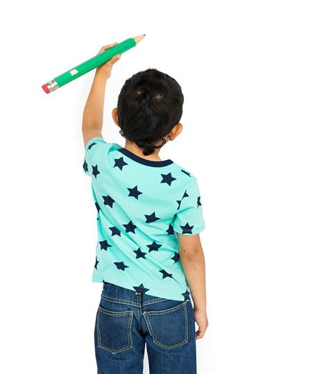 Little Kid Boy Think Curious Concept | Royalty free stock photo - 136605