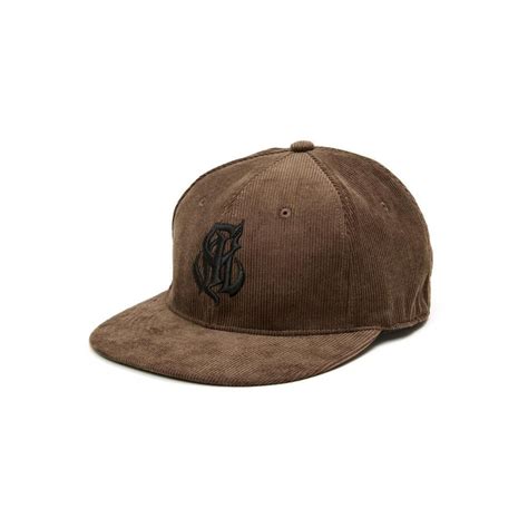 calee cal nt logo corduroy bb cap cl aw brown