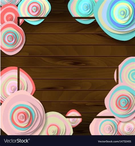 Greeting card with flowers background Royalty Free Vector