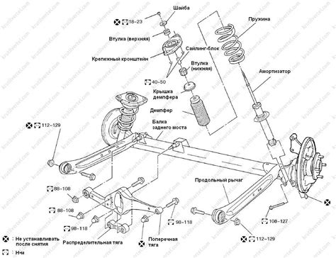 Nissan Almera Classic с 2006 года - задняя подвеска