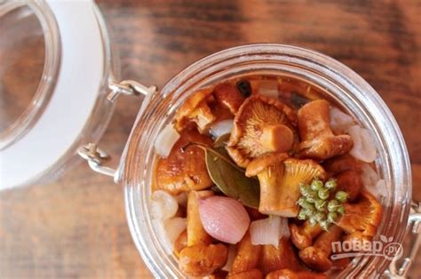 Маринованные лисички - пошаговый рецепт с фото на Повар.ру