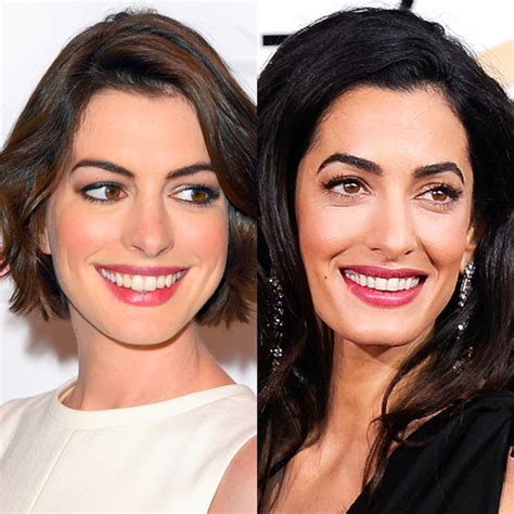 Anne Hathaway Loves Being Told She Looks Like Amal Clooney - E! Online - AU
