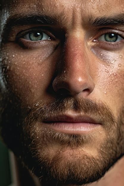 Premium AI Image | a close up of a man's face