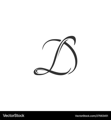 Initial letter dl logo template design Royalty Free Vector