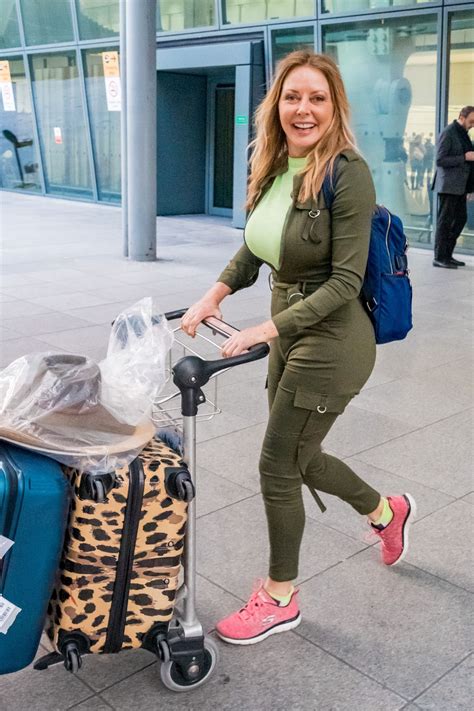 Carol Vorderman - Heathrow Airport in London 04/02/2019 • CelebMafia