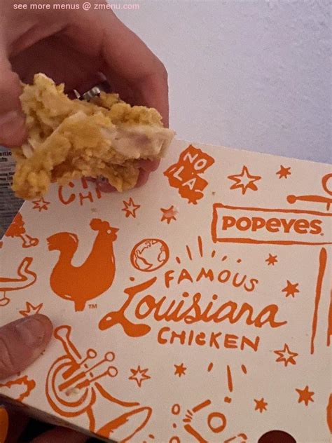 Online Menu of Popeyes Louisiana Kitchen Restaurant, Fountain, Colorado ...