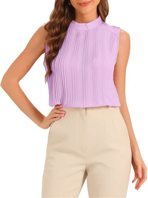 DARING DIVA Women's Work Business Casual Tank Top M Purple - Walmart.com