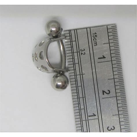 clitoral clitorial clit hood bar vch vertical labia curved hearts cuff