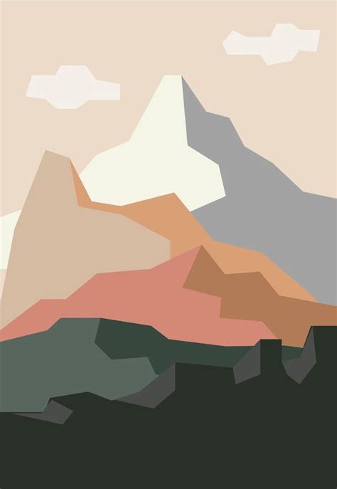 Minimalist Mountain Background 37210497 Vector Art at Vecteezy