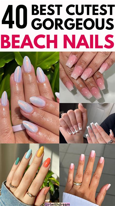 beach color nail ideas