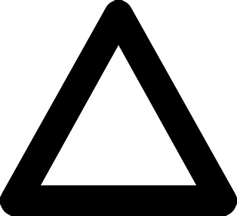 white triangle  vector icons  creazillacom