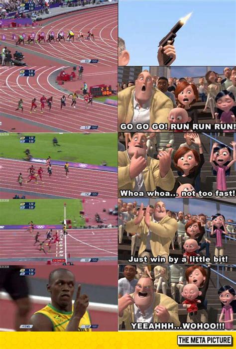 Watching Usain Bolt