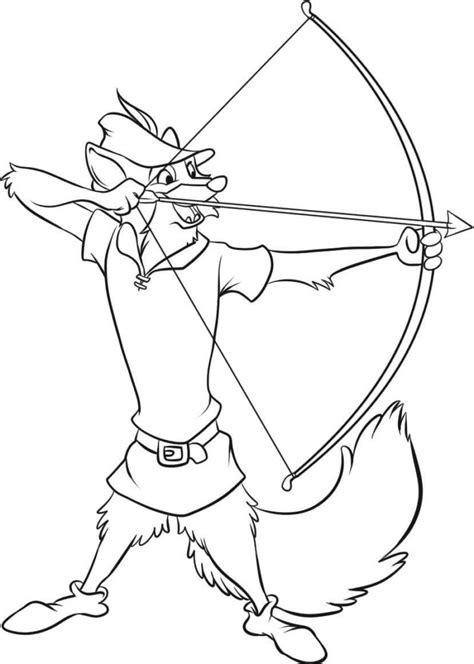 Robin Hood Da Colorare - Disegni da colorare di Robin Hood - Wonder-day.com