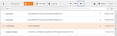 Messagerie mail pro : transférer un mail - Assistance Orange Pro