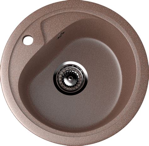 Мойка EcoStone ES-10-307 (440 x 415 х 180) круглая с сифоном 3 1/2 ...