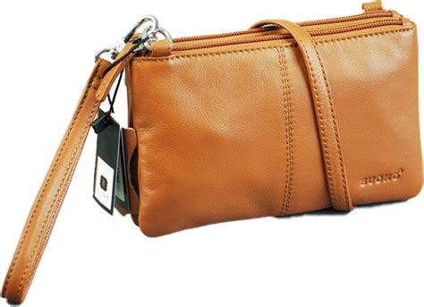 Buono Leather Clutch Berlin - Cognac | bol.com
